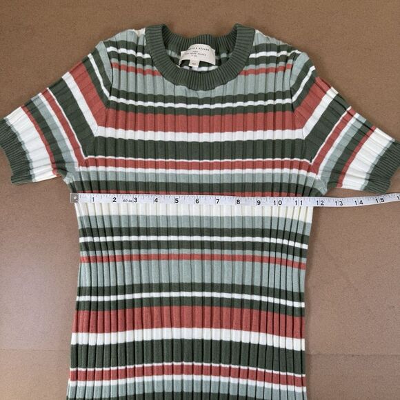 Sezane DOMITILLE Striped Knit Midi Dress Sz XS Bodycon - Picture 9 of 11